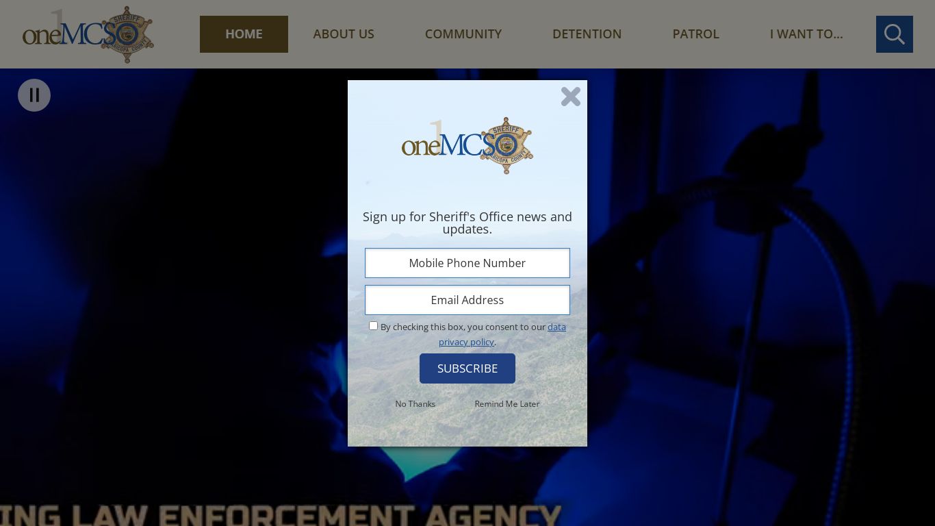 Maricopa County Sheriff's Office | Home